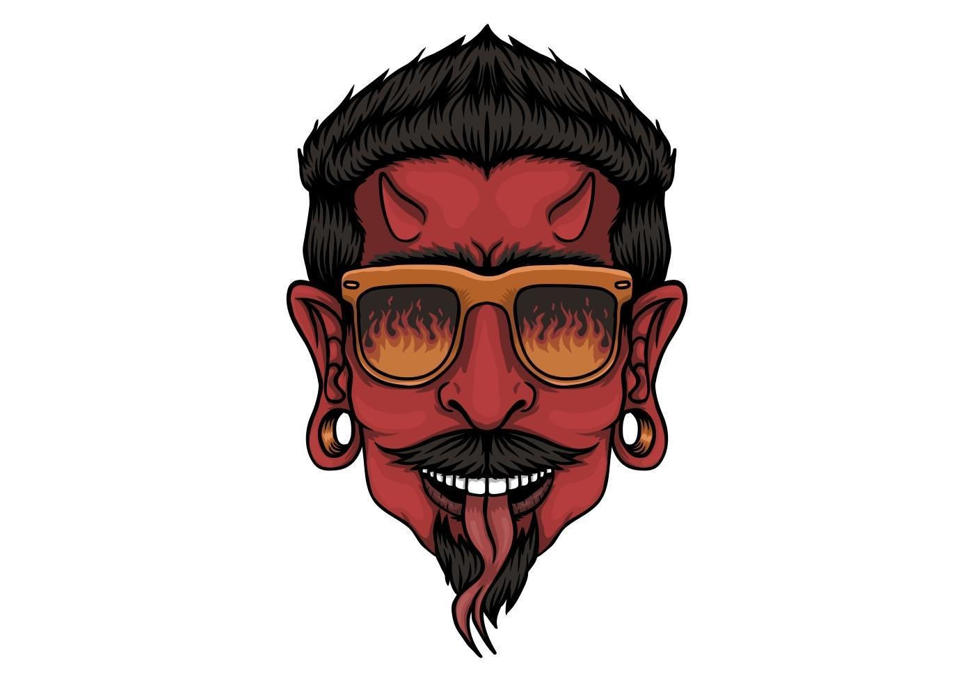 Devil Head Design 690571 Vector Art at Vecteezy