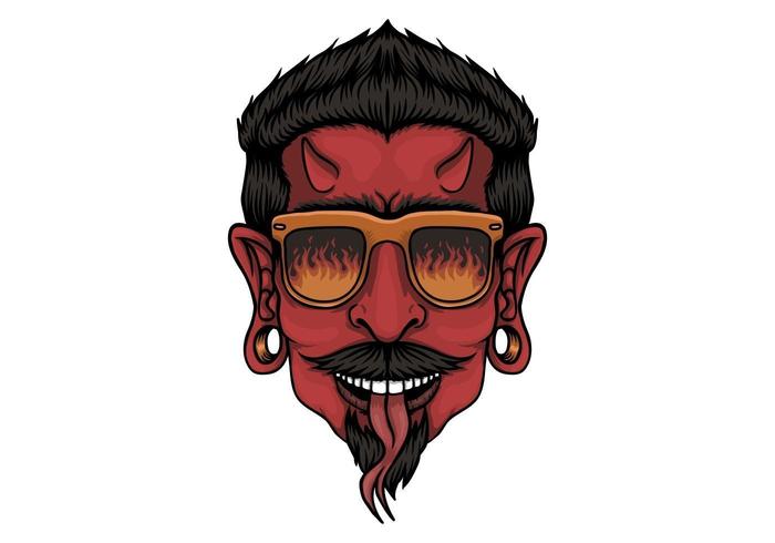 Devil Head Design vector