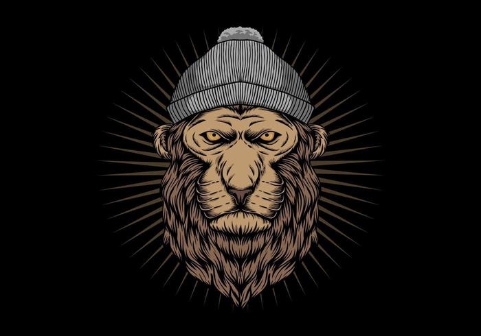 Lion head vector illustration 