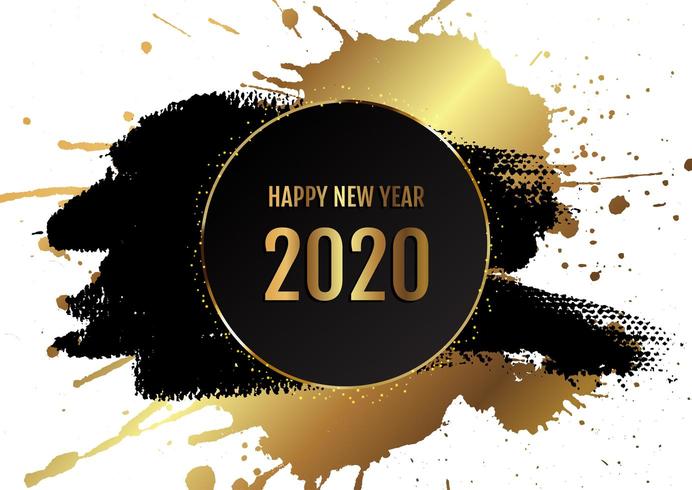 Grunge Happy New Year background  vector