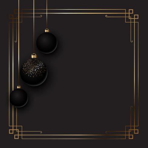 Elegante fondo de Navidad con adornos vector