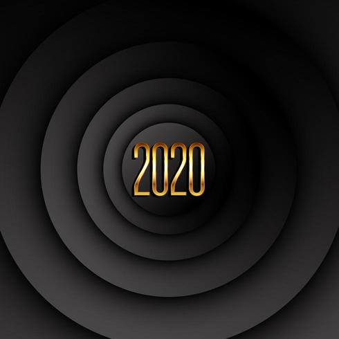 Modern Happy New Year background design vector