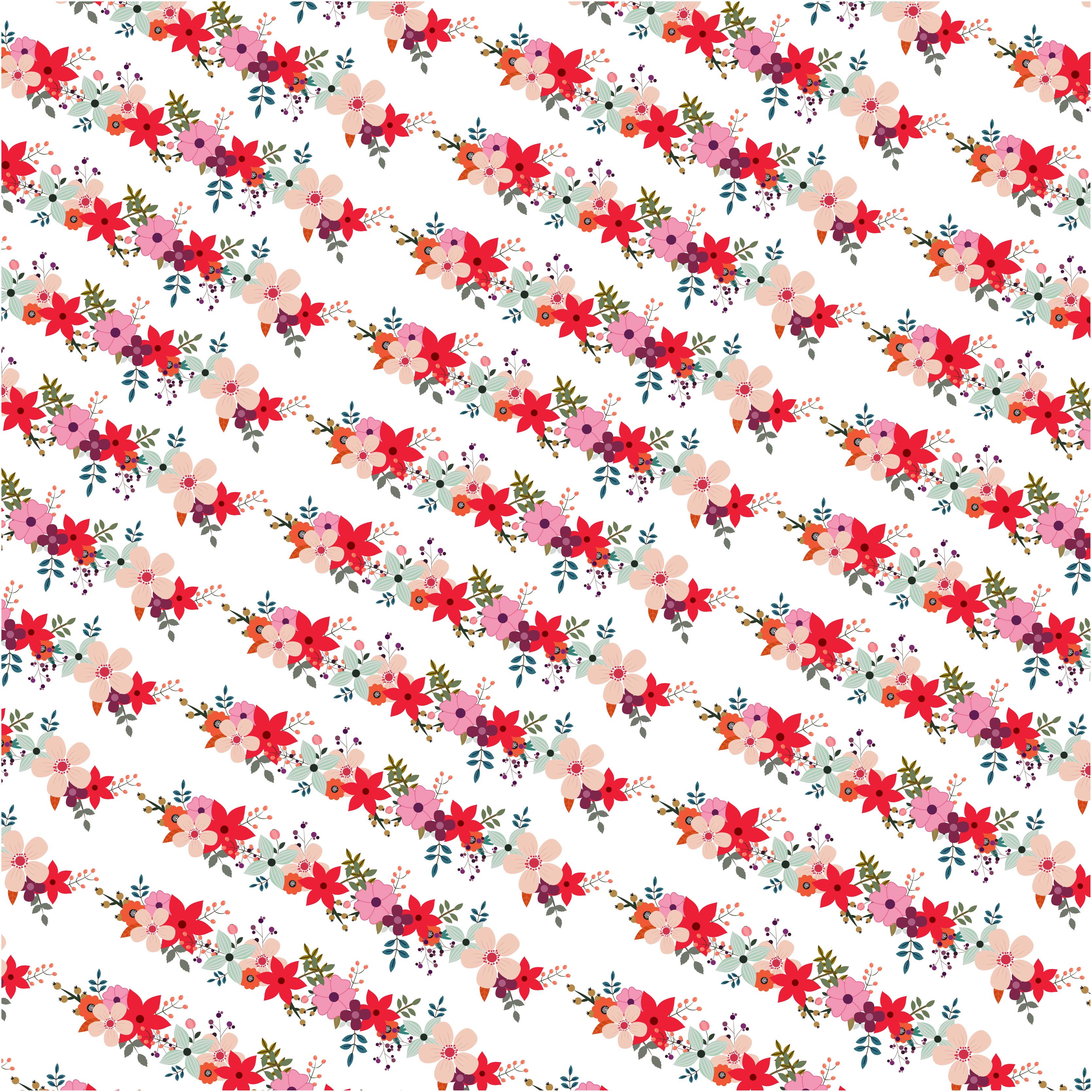 Diagonal floral pattern 690678 Vector Art at Vecteezy