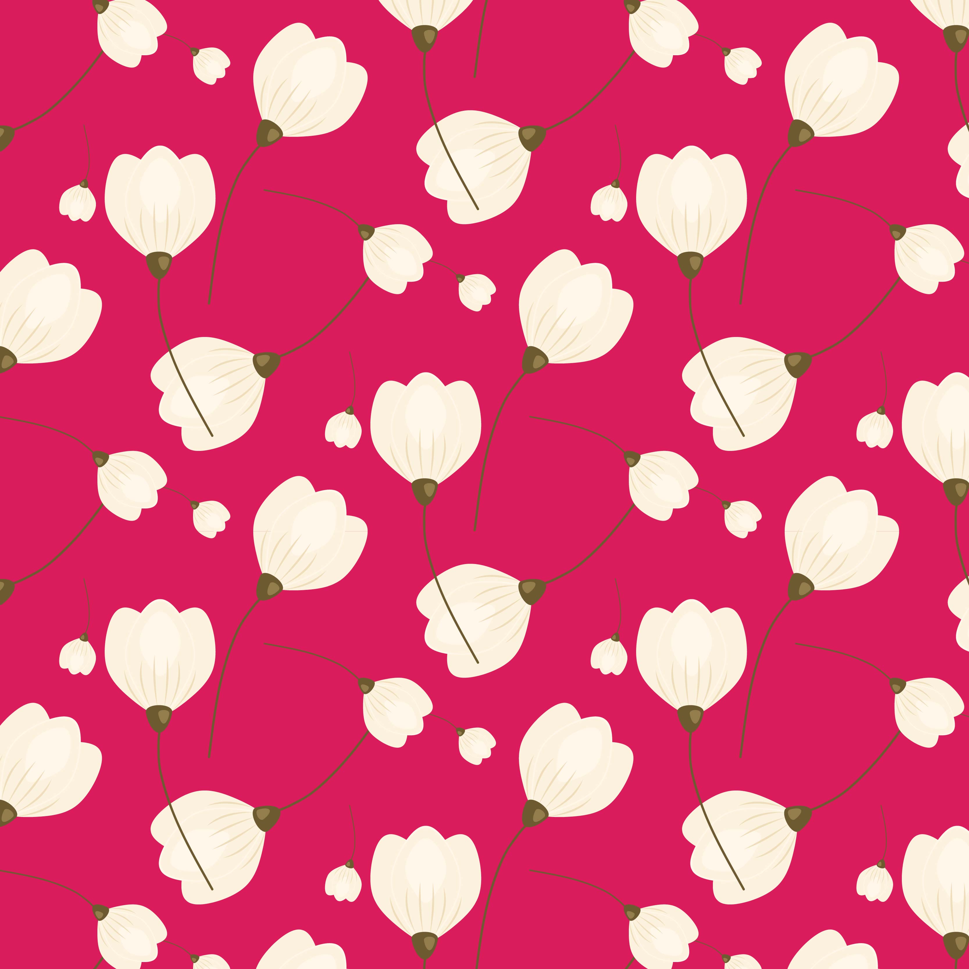 elegant yellow and pink floral pattern 690704 Vector Art at Vecteezy