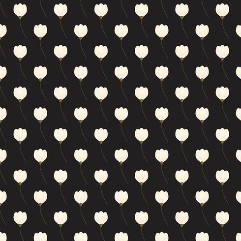 Tulip floral background design vector