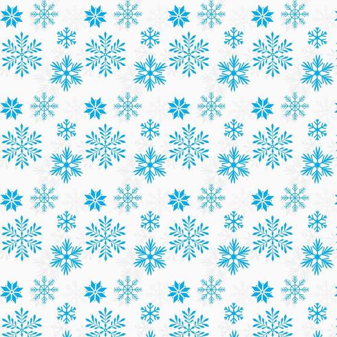 blue snow flakes background design vector