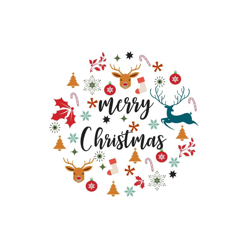 merry-christmas-card-with-icons-such-as-reindeer-tree-and-candy-cane
