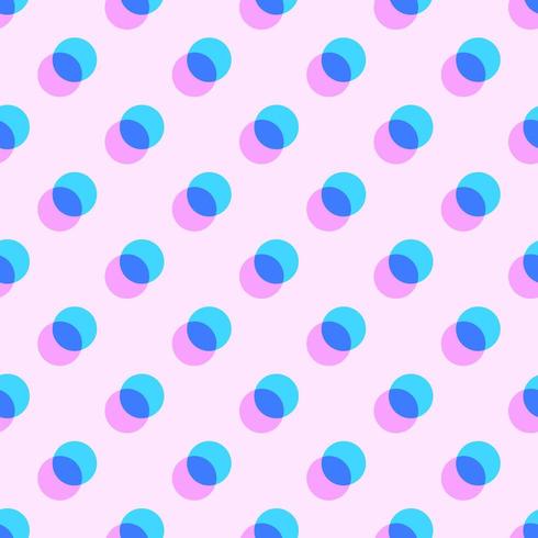 Geometric Pastel Overlapping Circles Pattern vector