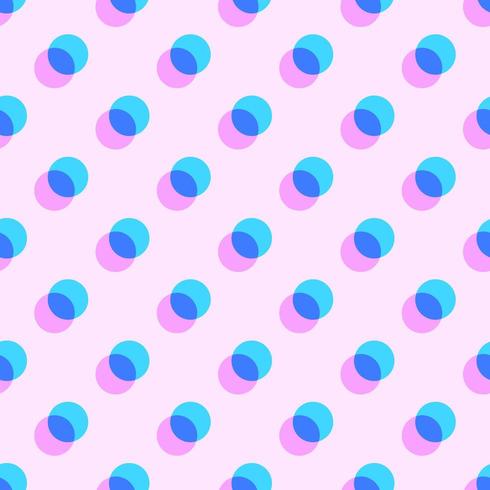 Geometric Pastel Overlapping Circles Pattern vector