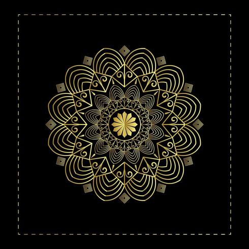 Plantilla de diseño de fondo elegante Mandala vector