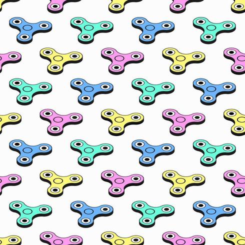 Isometric Fidget Spinner Pattern vector