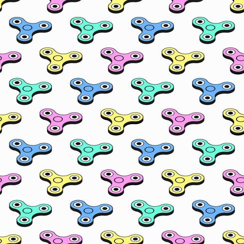 Isometric Fidget Spinner Pattern vector