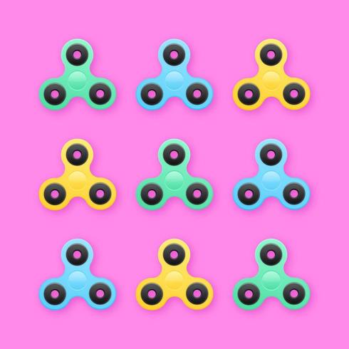 Trendy Fidget Spinners Pop Background Vector Art At Vecteezy