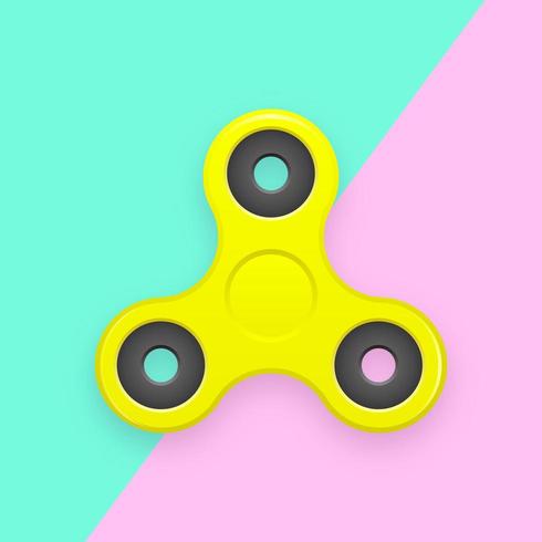 Fidget Spinner Retro Pop Vector Background