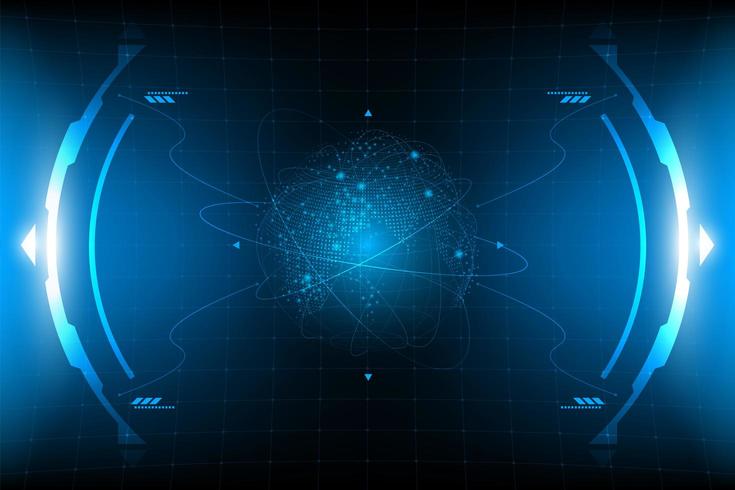 HUD panel VR User interface vector