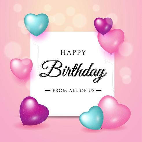 Happy Birthday celebration typography design for greeting card 690891 ...