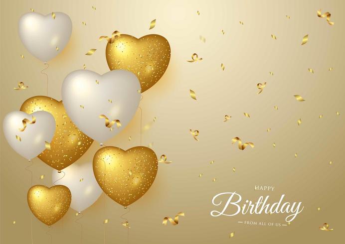Happy Birthday celebration typography design for greeting card vector