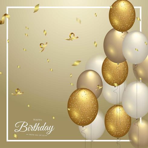 Diseño de tipografía de celebración de feliz cumpleaños para tarjeta de felicitación vector