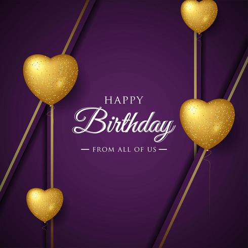 Happy Birthday celebration typography design for greeting card vector