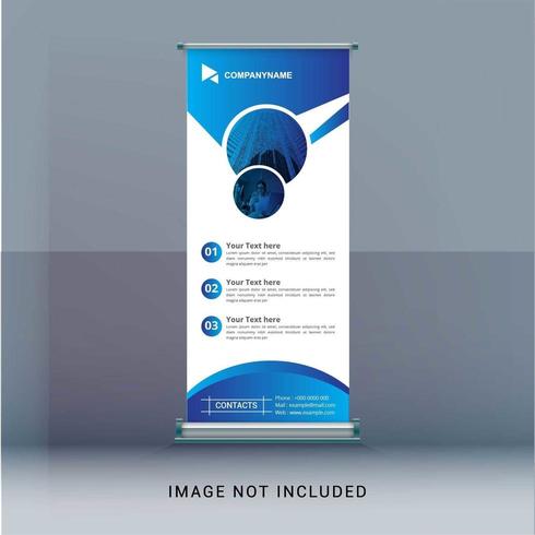 Business roll up banner vector