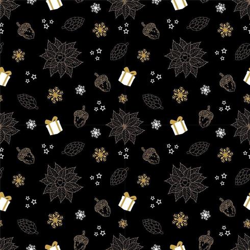 Winter holiday seamless repeat pattern vector