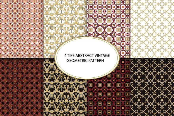 Abstract Vintage Geometric Pattern vector