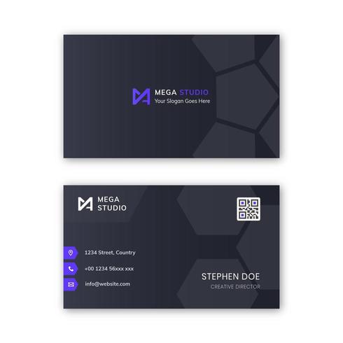 Modern business card template vector