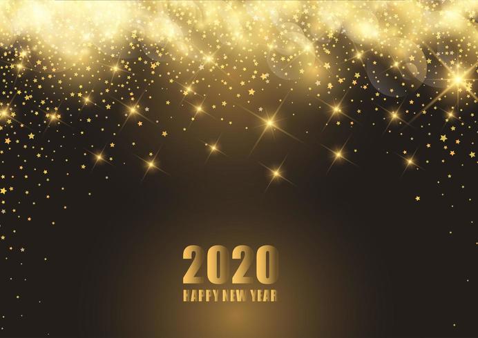 Happy New Year background with starry design  vector