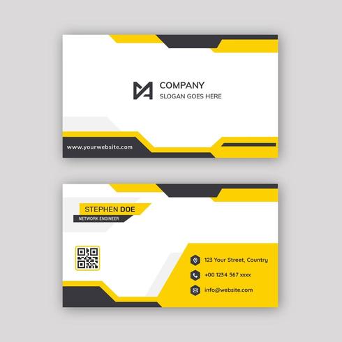 Modern business card template vector