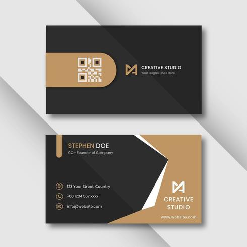 Modern business card template vector