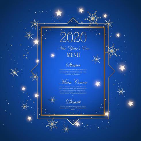 Decorative New Years Eve menu design 691161 Vector Art at Vecteezy