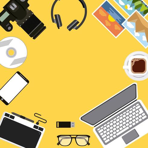 activities work equipment vector