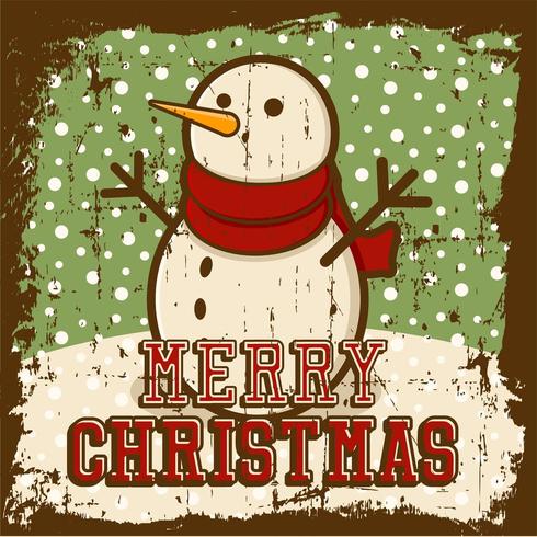 Merry Christmas Vintage Signage Poster  vector