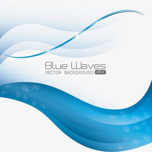 Blue waves design. vector