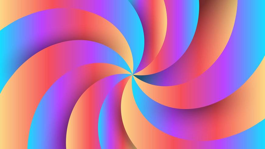 Gradient pinwheel abstract modern background vector