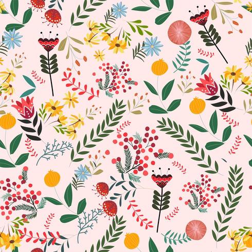 Vintage Floral Background Pattern vector