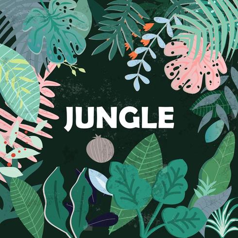 Jungle Botanical Design vector