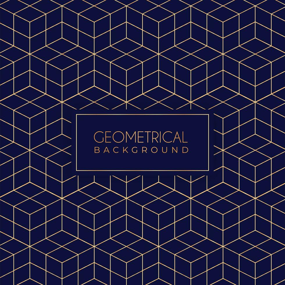 patrón geométrico dorado vector
