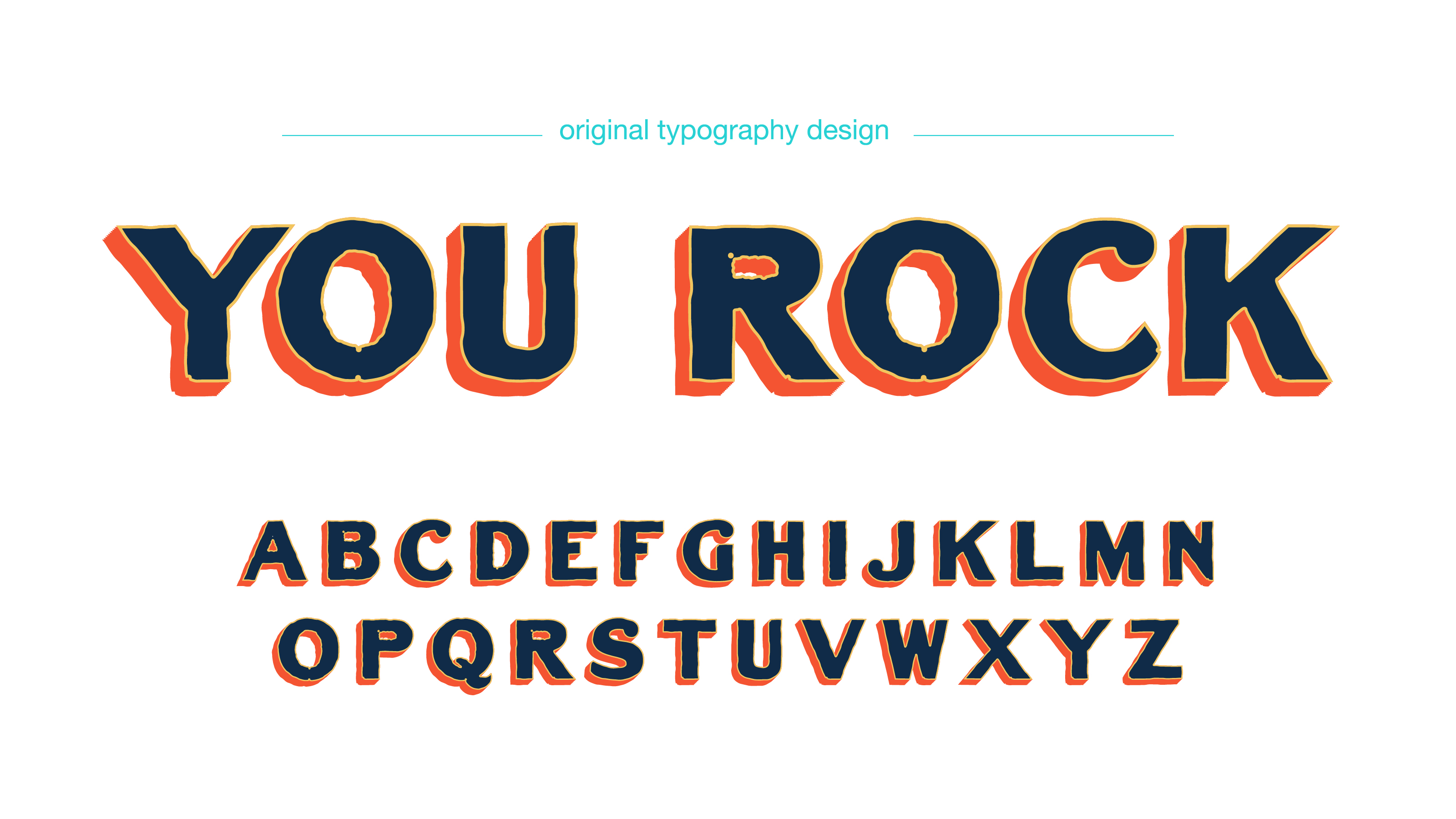 3D Bold Vintage Rough Font 691323 Vector Art at Vecteezy