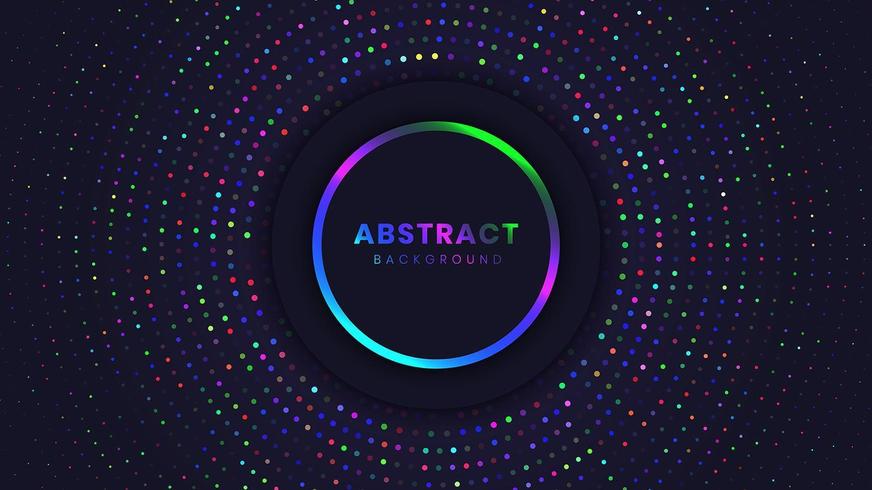 Abstract Background with Light Circles vector