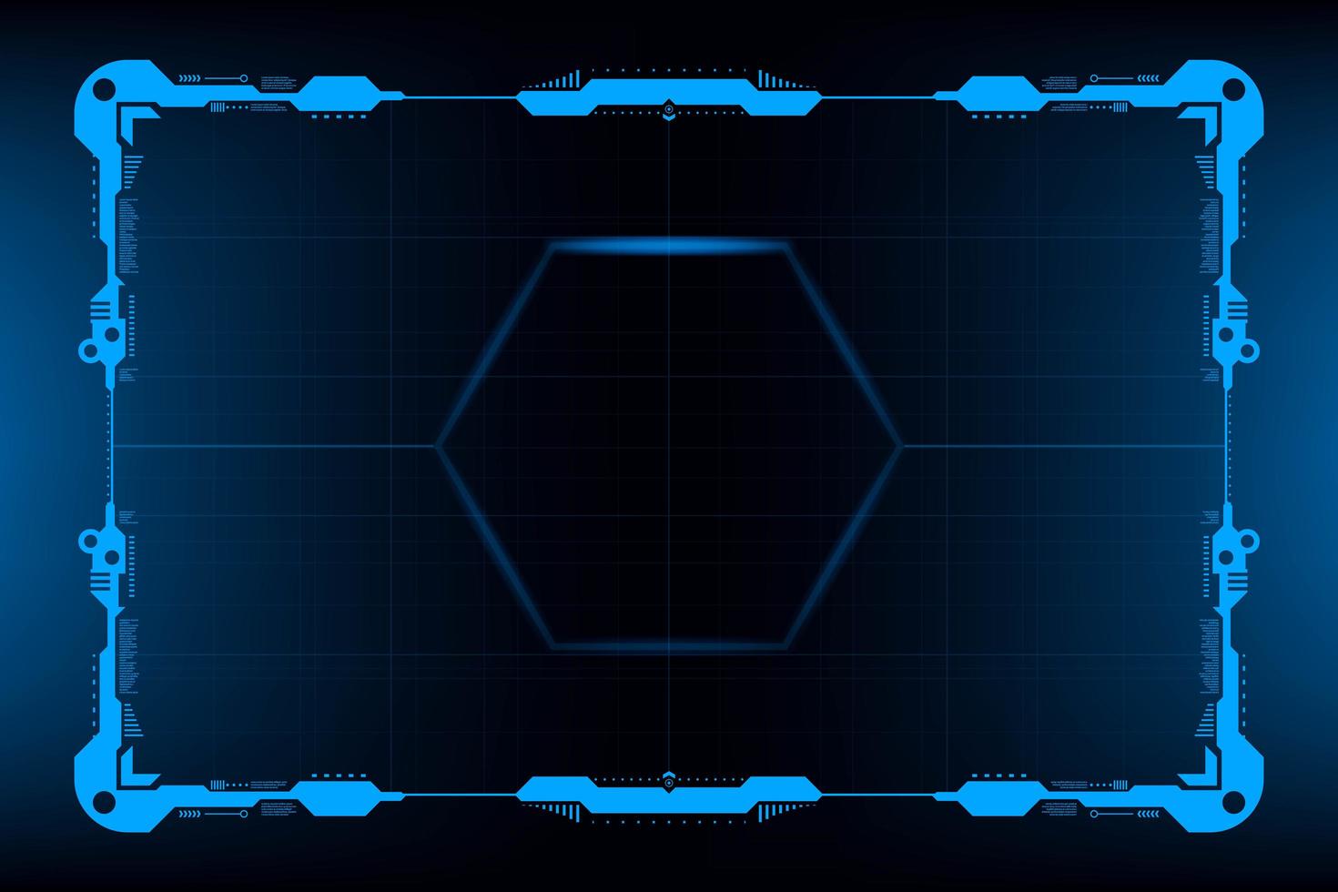 HUD panel VR User interface vector