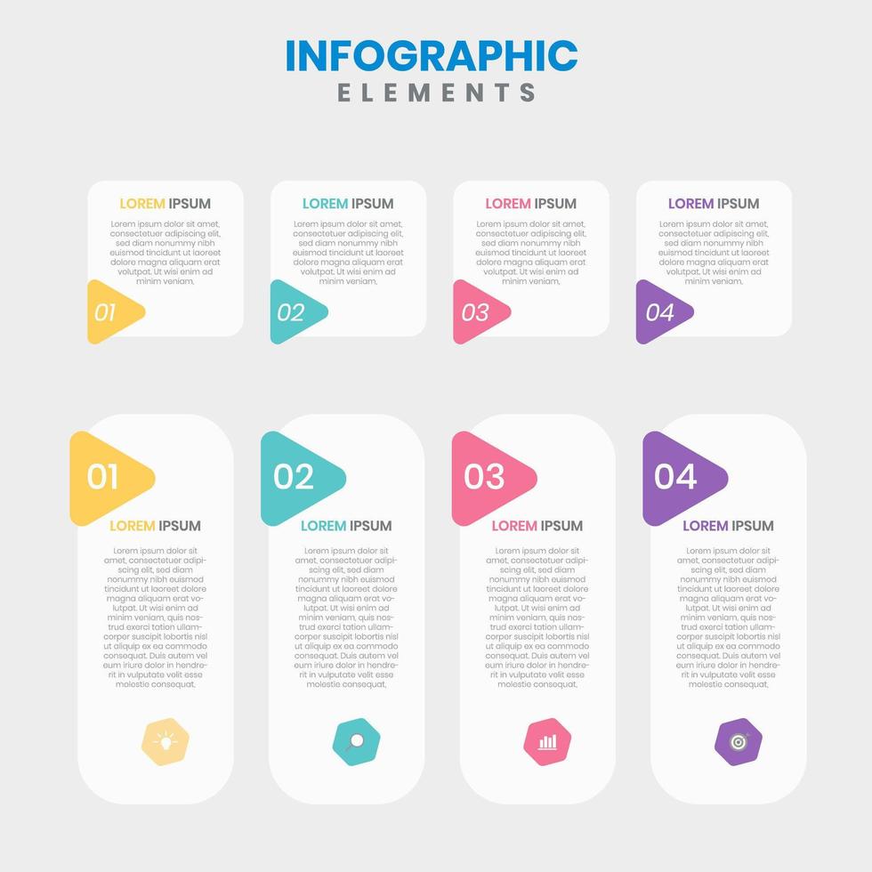 Business timeline layout vector