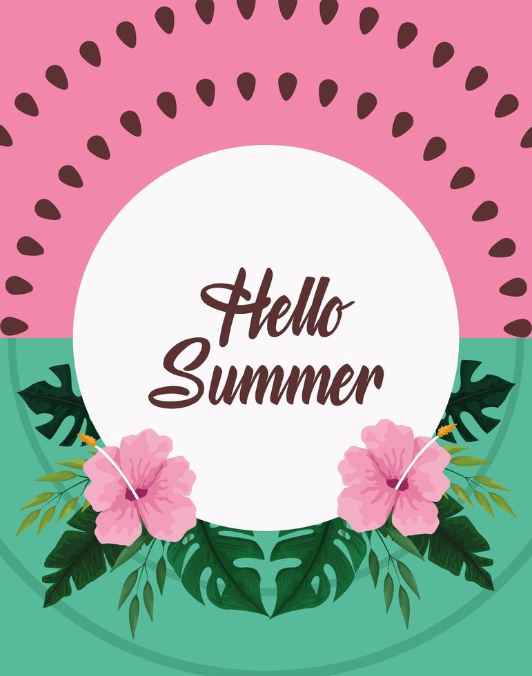 Download Hello summer poster card - Download Free Vectors, Clipart ...