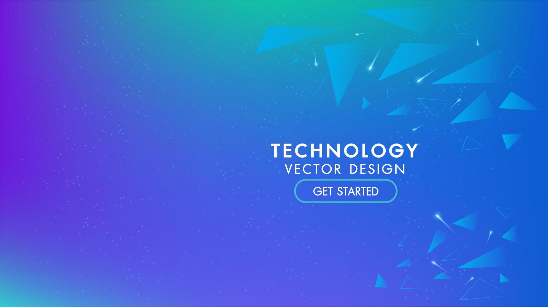 Blue Abstract technology background vector