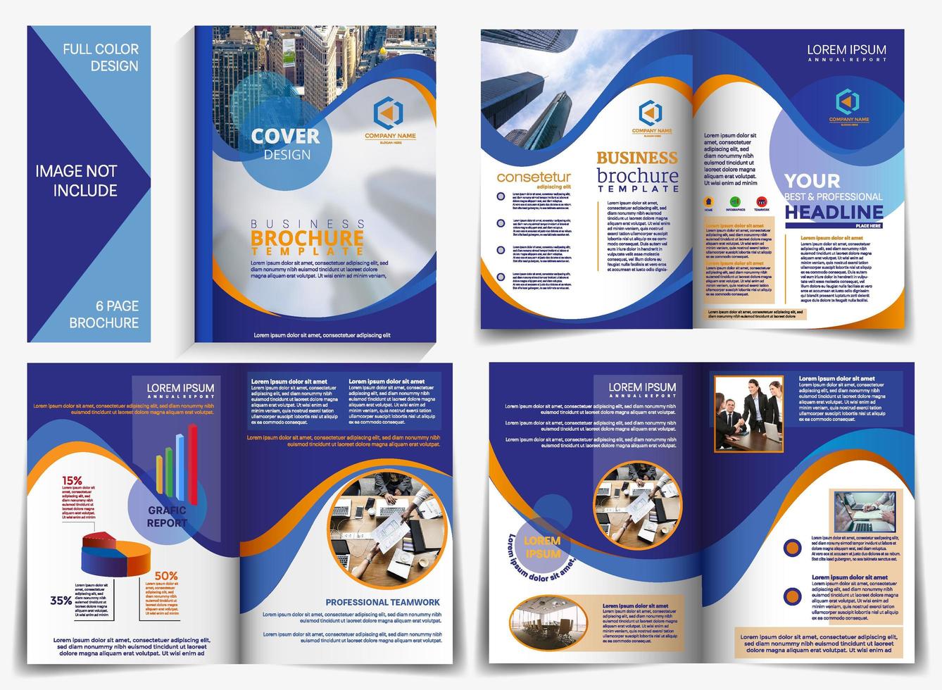 business brochure template vector