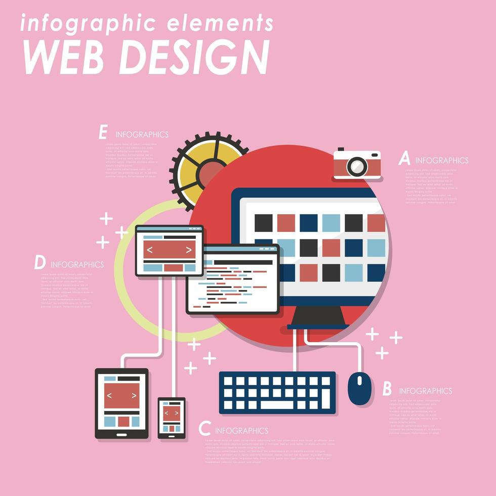 Download Web design infographic - Download Free Vectors, Clipart Graphics & Vector Art