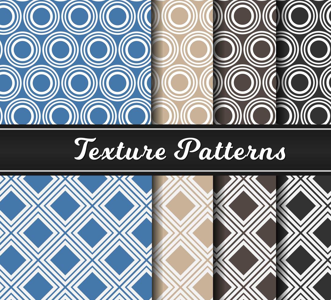 Colección de patrones geométricos de textura vector