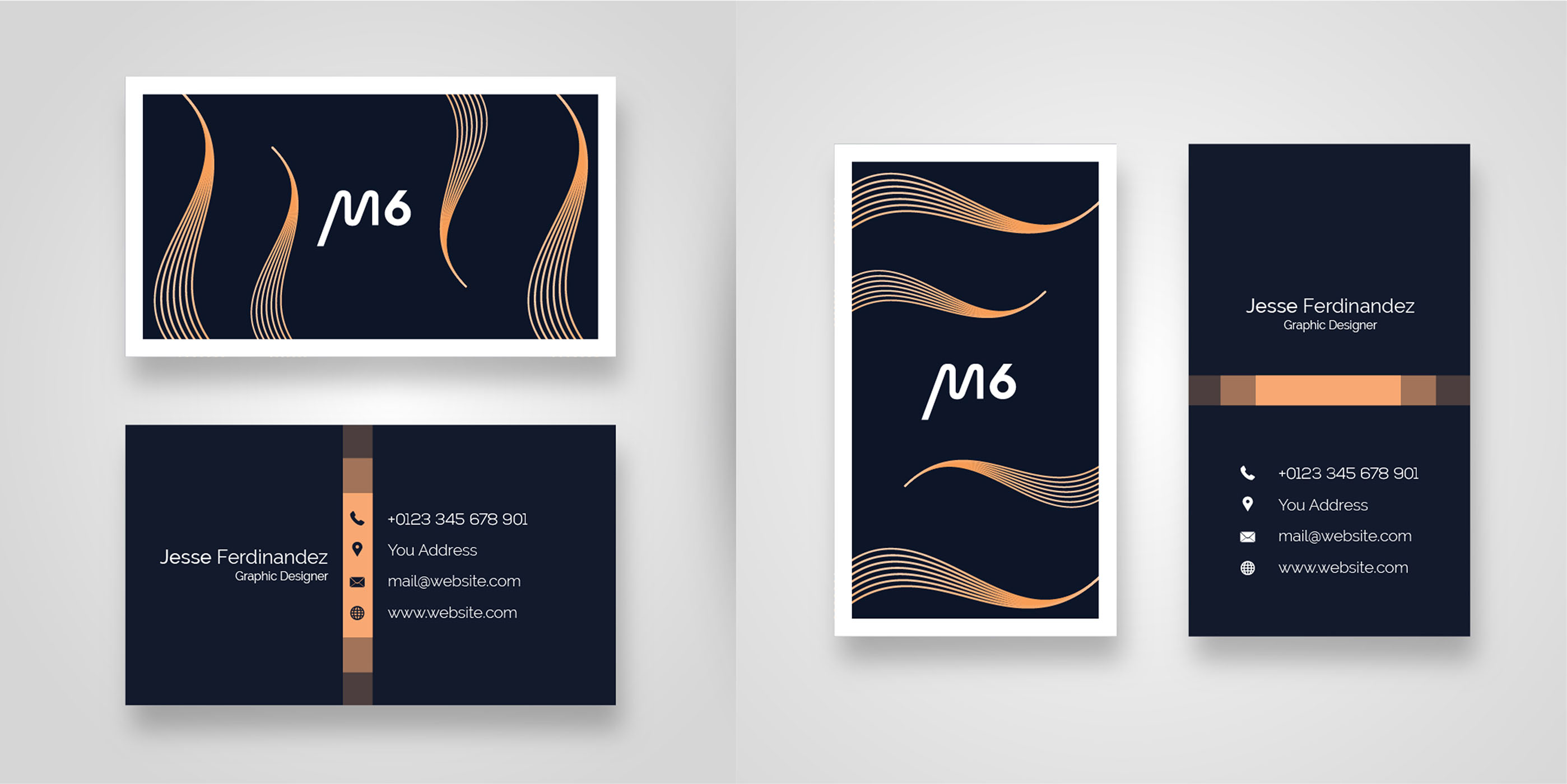 Abstract Dark Theme Business Card Template 691805 Vector Art at Vecteezy