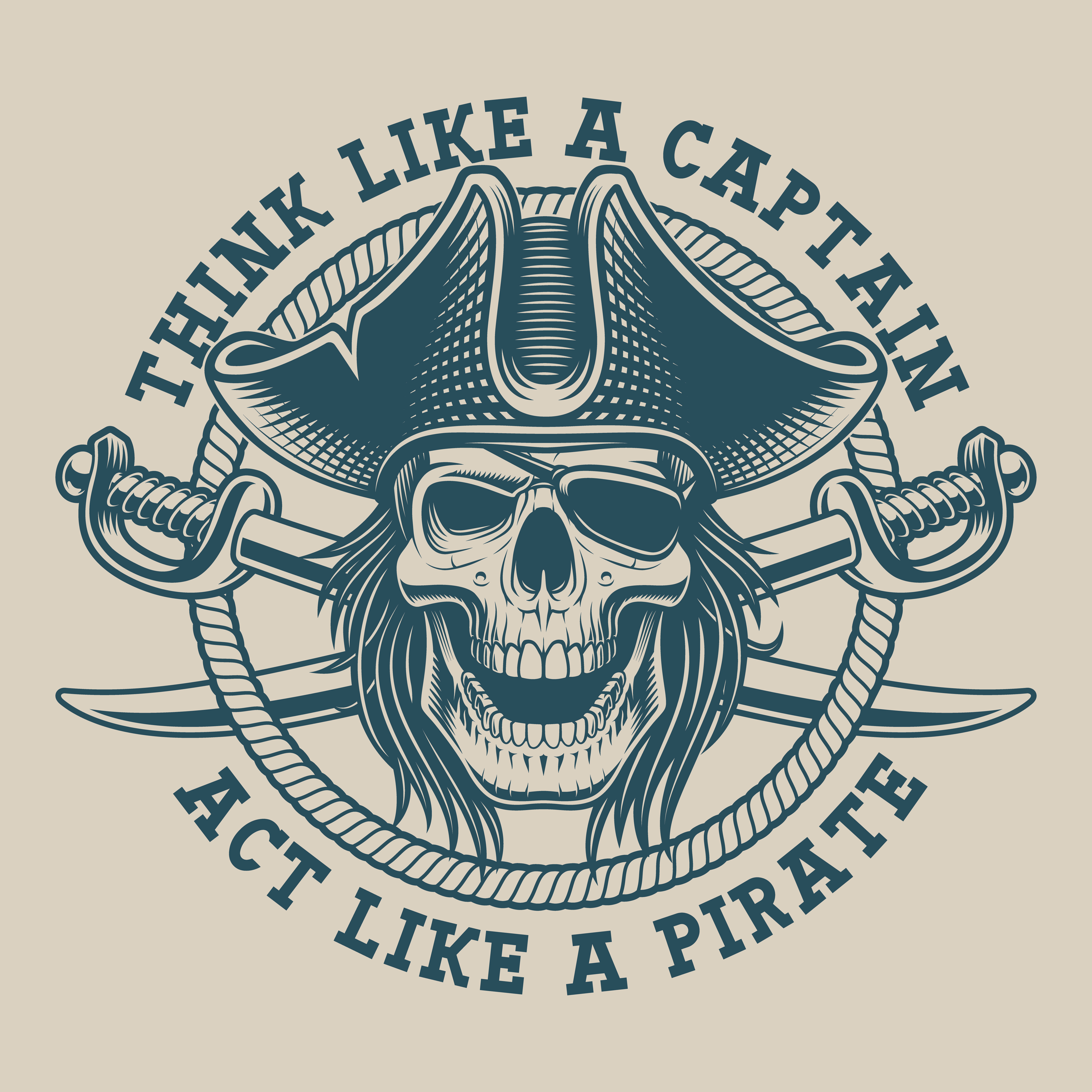 Gothic Pirate T-Shirt Team Mountainbike Skull Totenkopf Pirat 