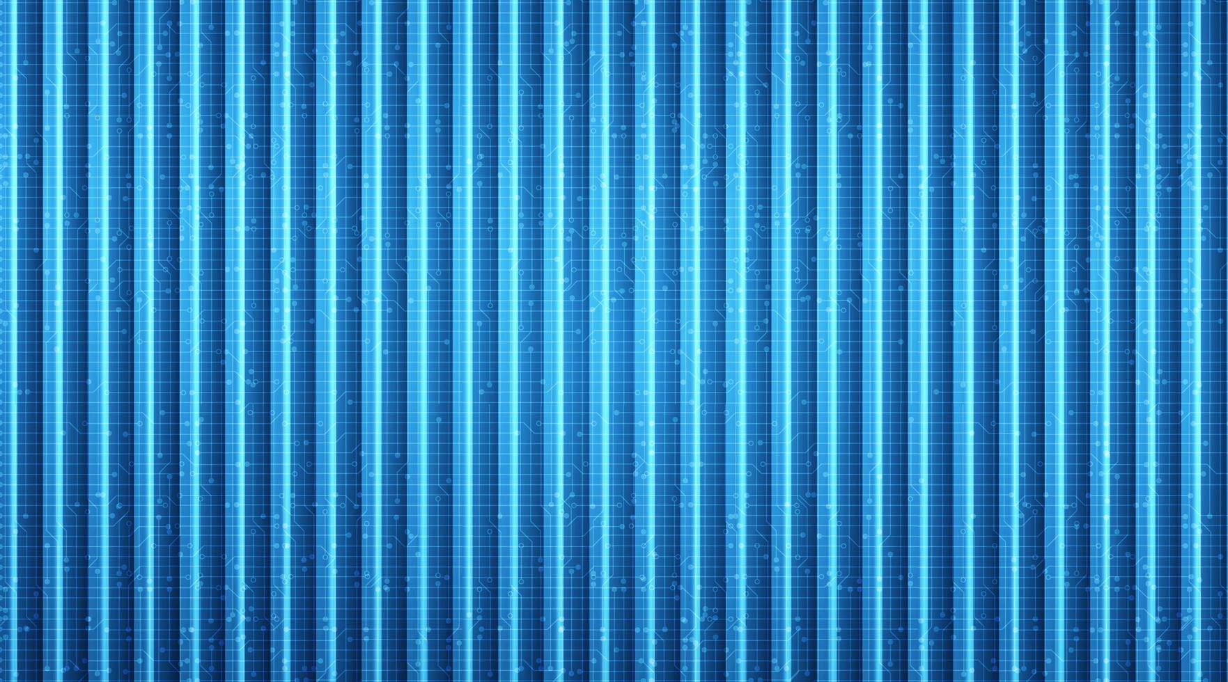 Neon Line Technology Microchip Background. vector
